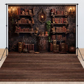Lofaris Wizard’s Library Bookshelf Combo Set Backdrop Magical Alchemist Study for Fantasy Halloween Photo Shoots